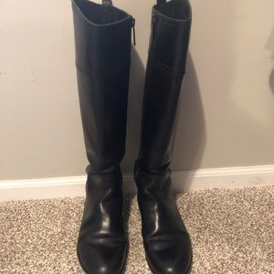 Black Tory Burch Riding Boots